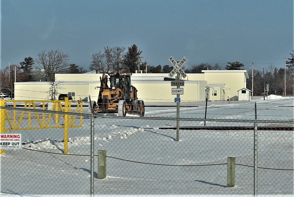 Snow-removal operations at Fort McCoy