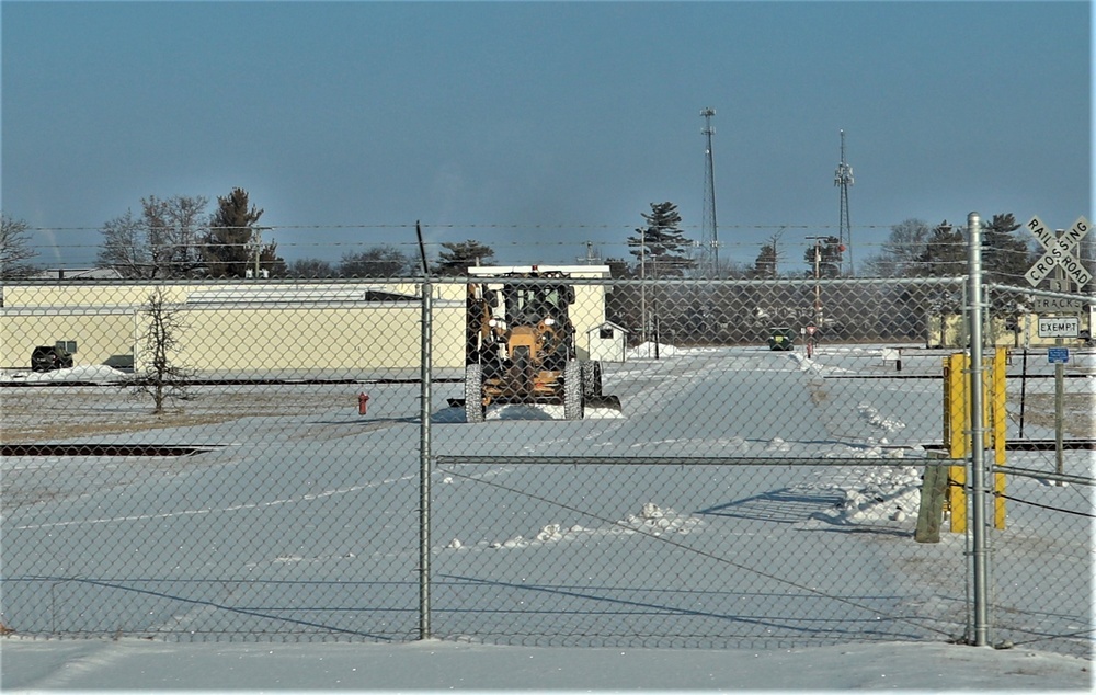 Snow-removal operations at Fort McCoy