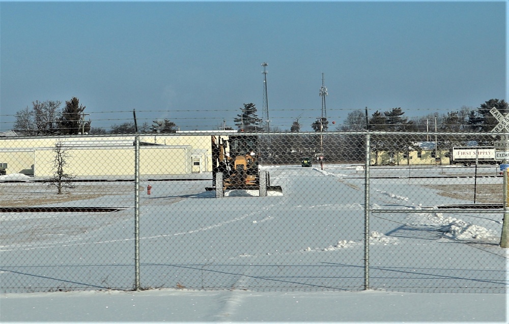 Snow-removal operations at Fort McCoy