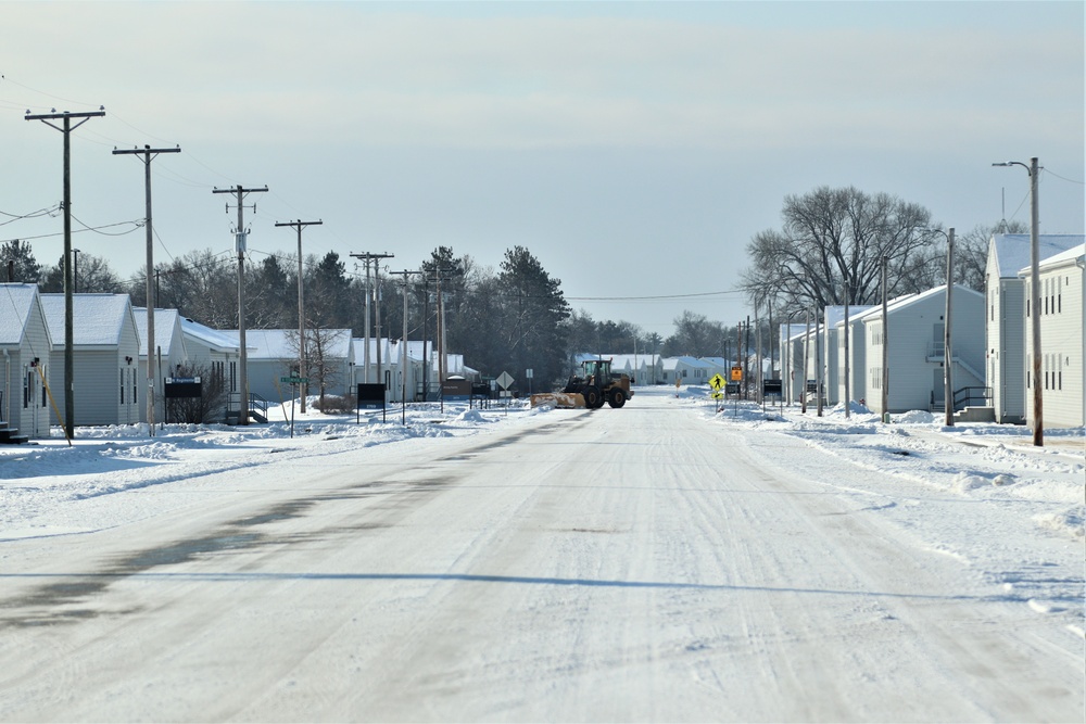 Snow-removal operations at Fort McCoy