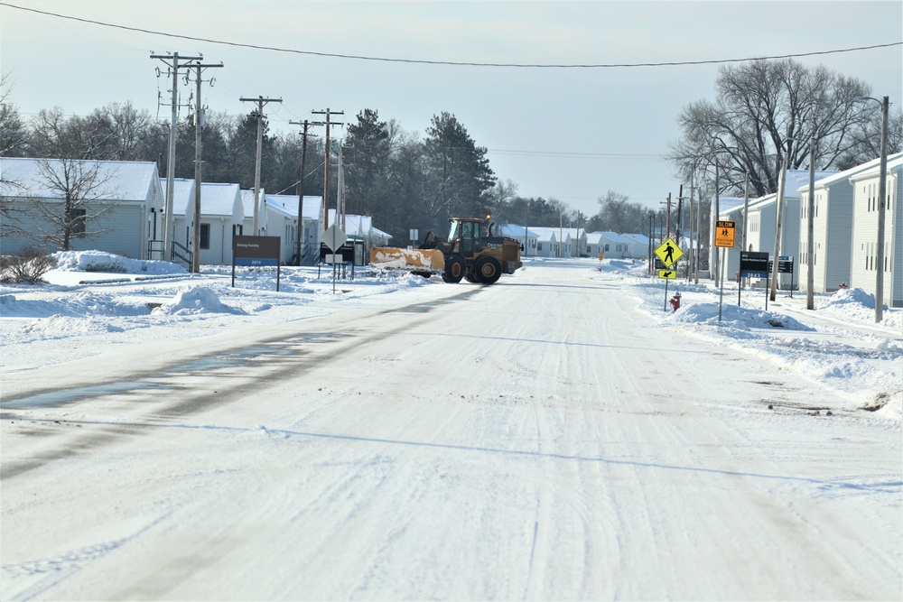 Snow-removal operations at Fort McCoy