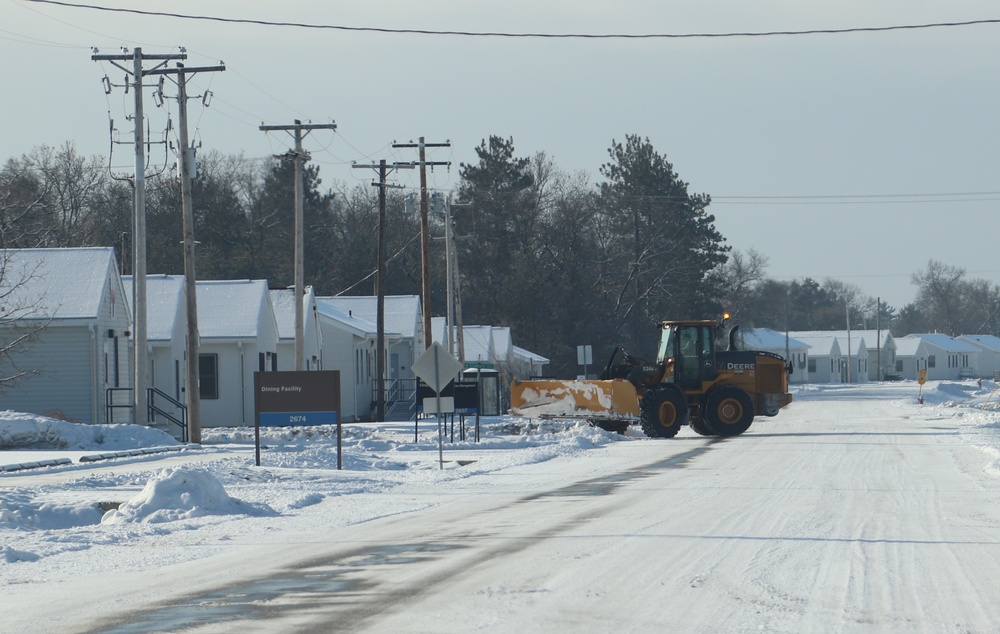 Snow-removal operations at Fort McCoy