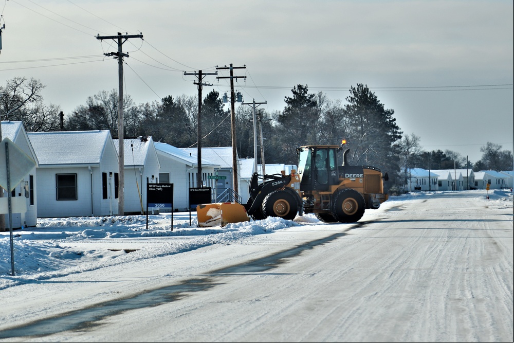 Snow-removal operations at Fort McCoy