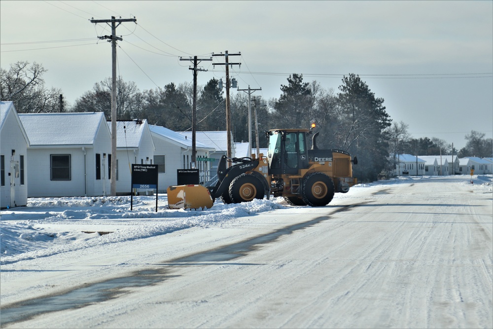 Snow-removal operations at Fort McCoy