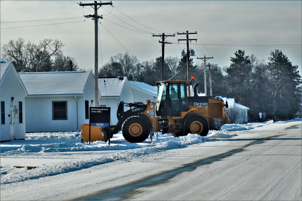 Snow-removal operations at Fort McCoy