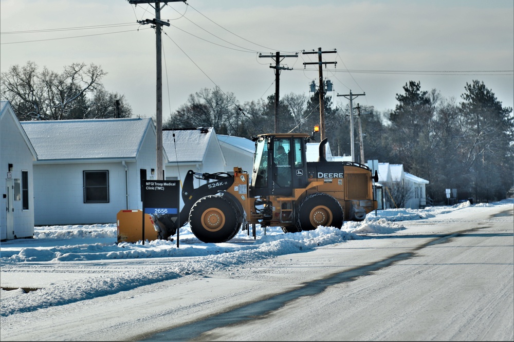 Snow-removal operations at Fort McCoy