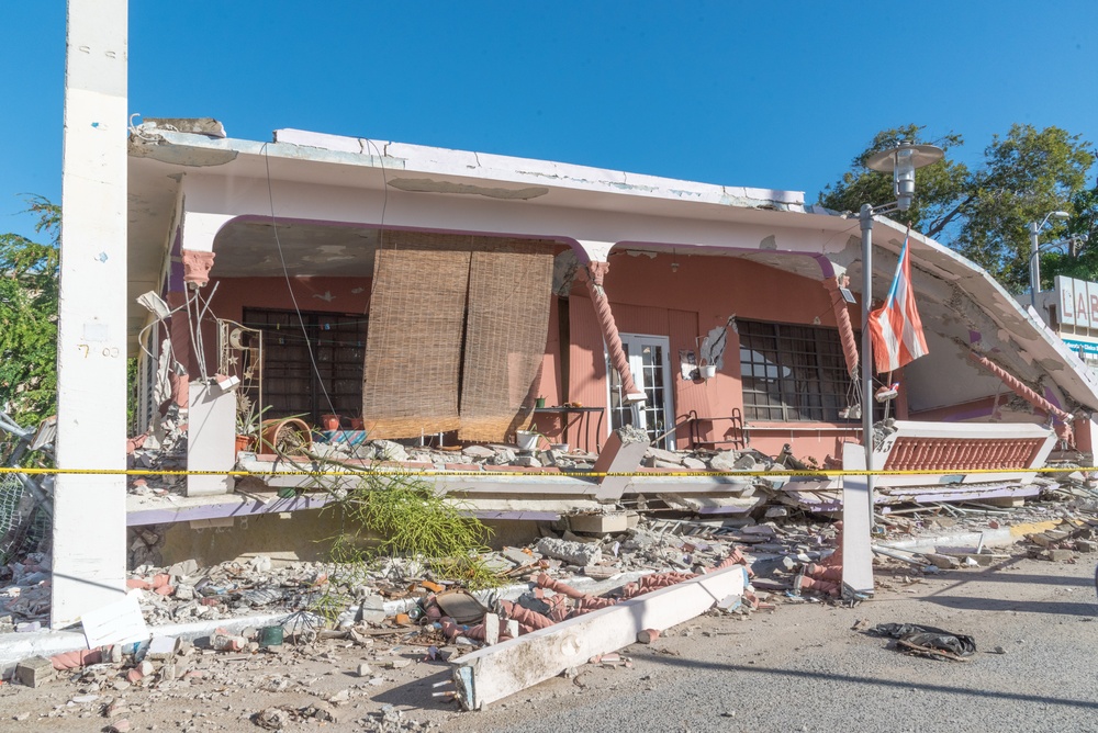 Quake Damage in Guánica, PR