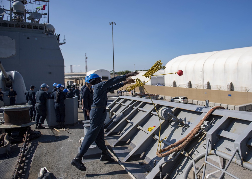 USS Normandy Visits Jebel Ali