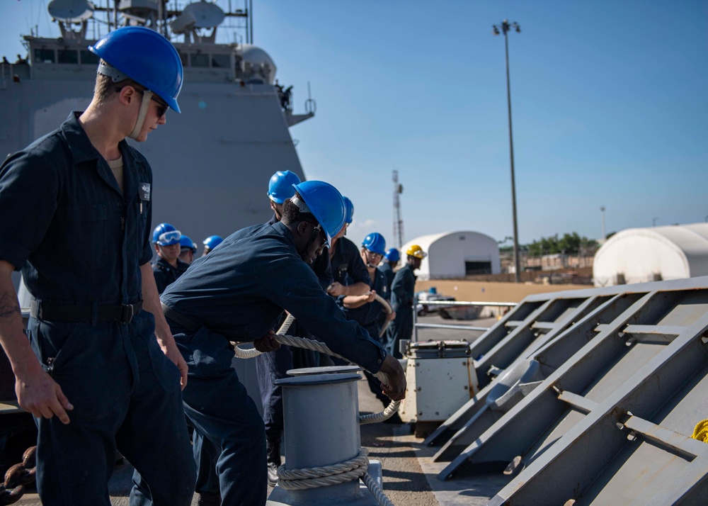 USS Normandy Visits Jebel Ali