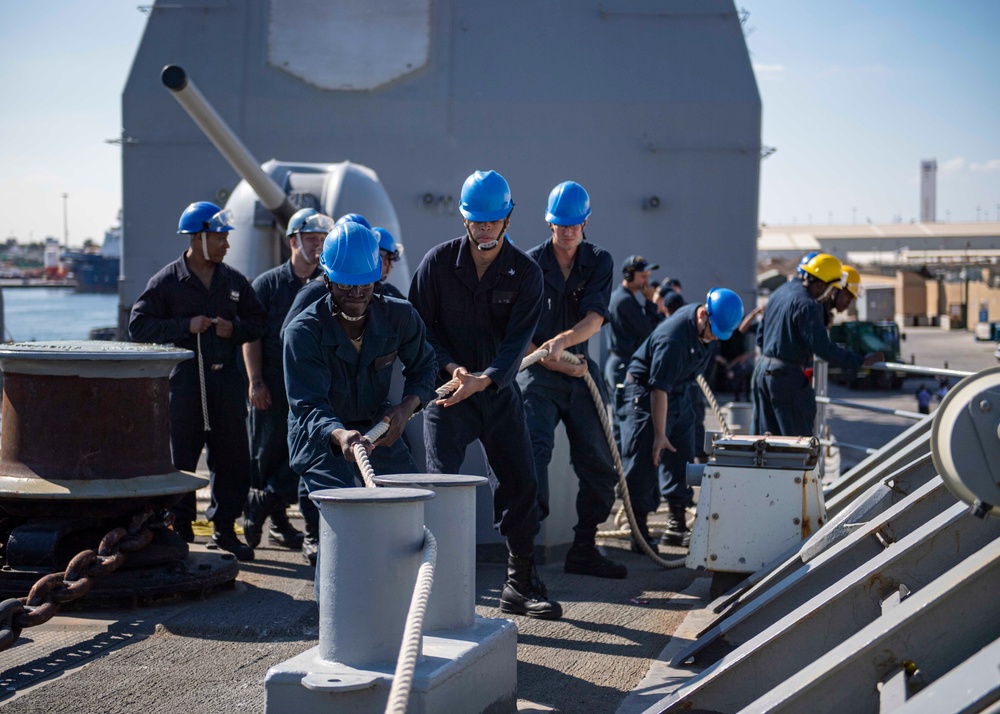 USS Normandy Visits Jebel Ali