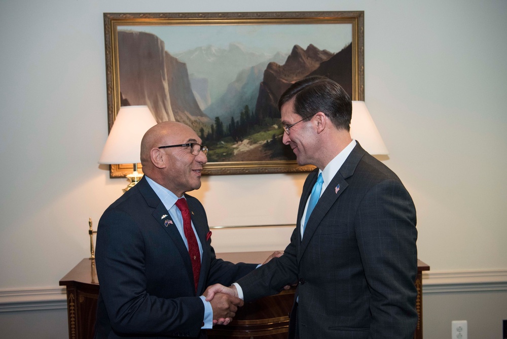 Mark T. Esper New Zealand Bilateral