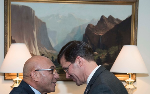Mark T. Esper New Zealand Bilateral