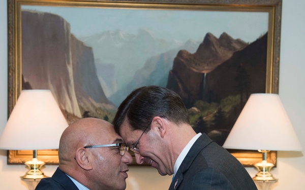 Mark T. Esper New Zealand Bilateral