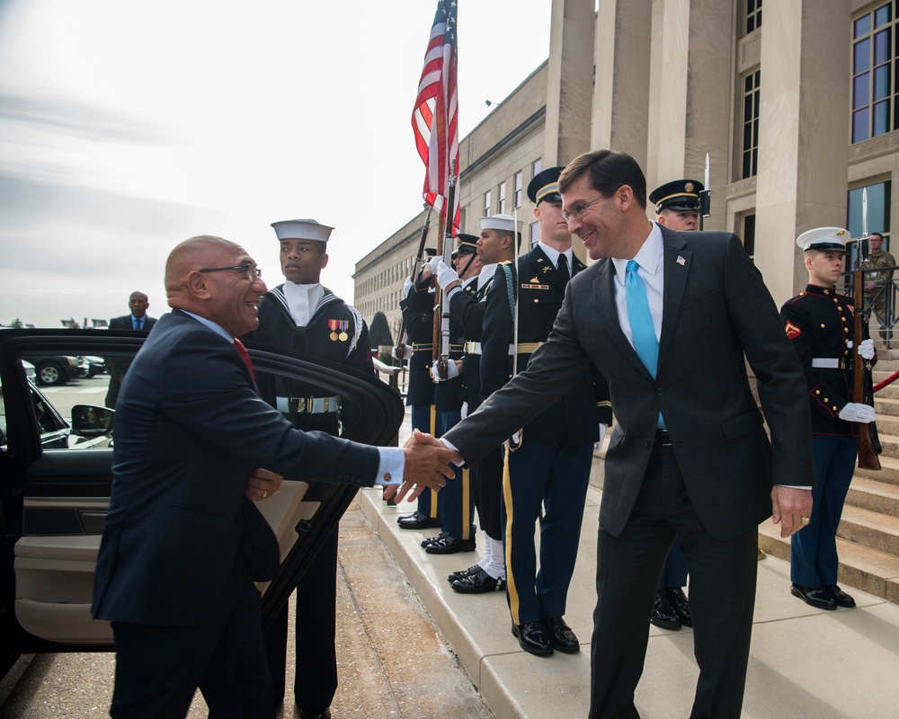 Mark T. Esper New Zealand Bilateral