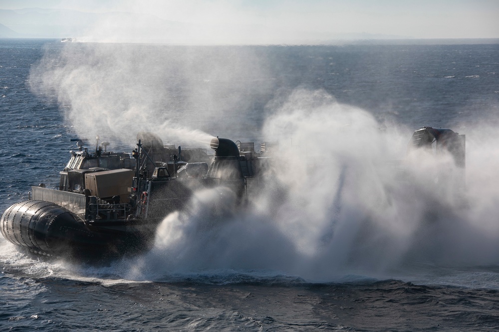 LCAC transits in the red Sea