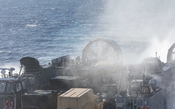 LCAC transits in the red Sea