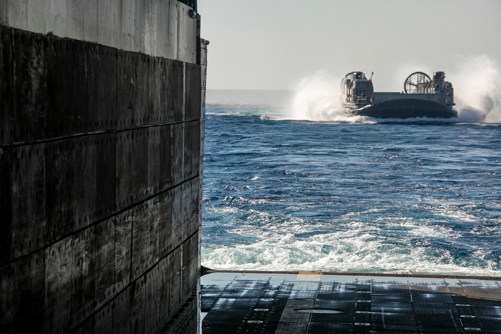 LCAC prepares to enter well deck