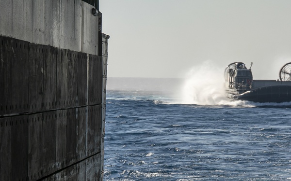 LCAC prepares to enter well deck