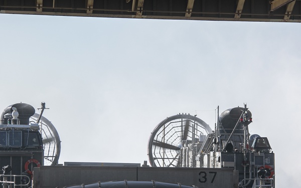 LCAC prepares to enter well deck
