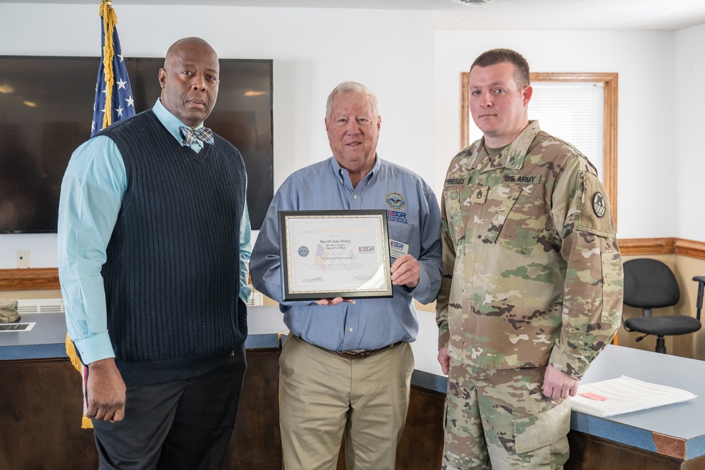 Employer Support of the Guard and Reserve recognized Bertie County Sheriff Office