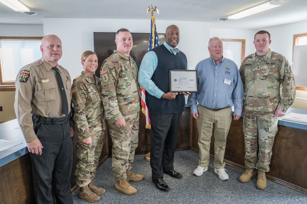 Employer Support of the Guard and Reserve recognized Bertie County Sheriff Office