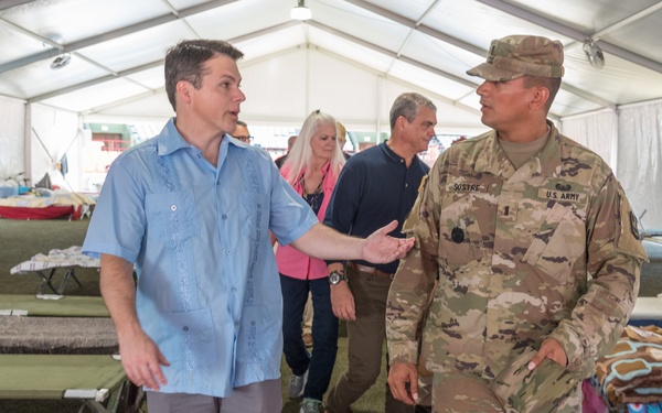 US Representative Boyle (PA) Tours Base Camp for Quake Survivors