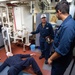 Medical Training Team drills, USS Farragut