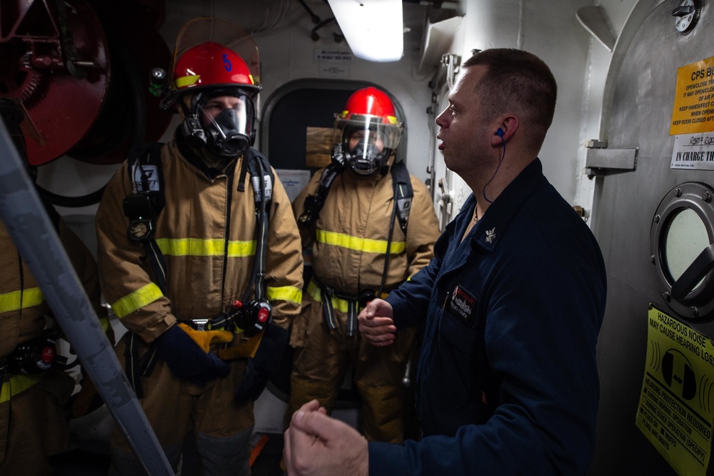 General Quarters Drill, USS Farragut