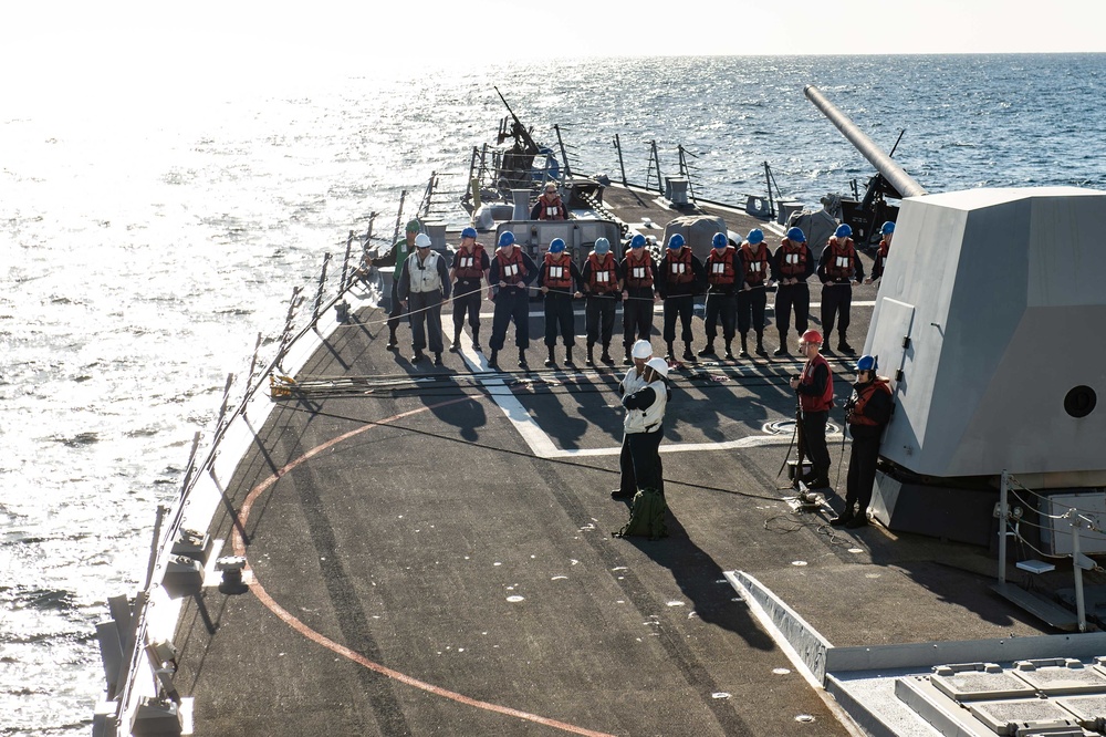 Underway replenishment USS Farragut