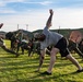 Catch a Lift Veterans work out with Sierra Battery, 5th Battalion, 11th Marine Regiment