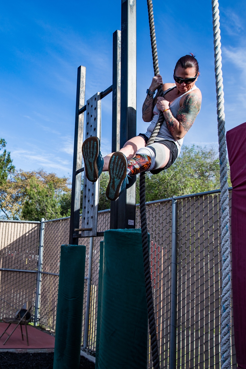 Catch a Lift Veterans work out with Sierra Battery, 5th Battalion, 11th Marine Regiment