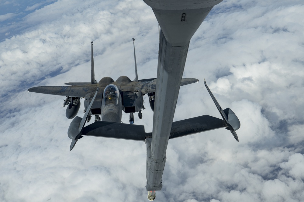 Deployed KC-10 refueling mission