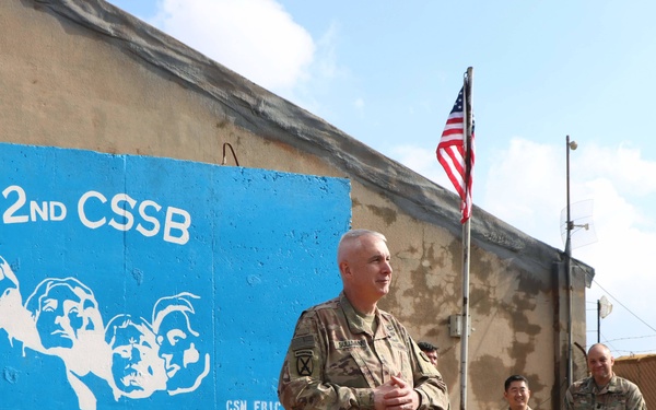 Maj. Gen. Sullivan Visit to Camp Taji