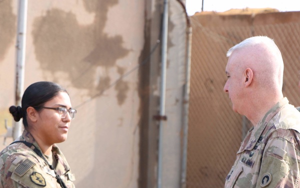 Maj. Gen. Sullivan Visit to Camp Taji