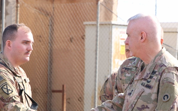 Maj. Gen. Sullivan Visit to Camp Taji