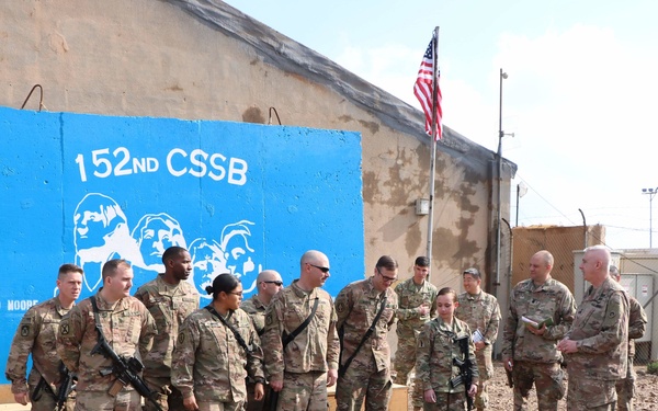 Maj. Gen. Sullivan Visit to Camp Taji