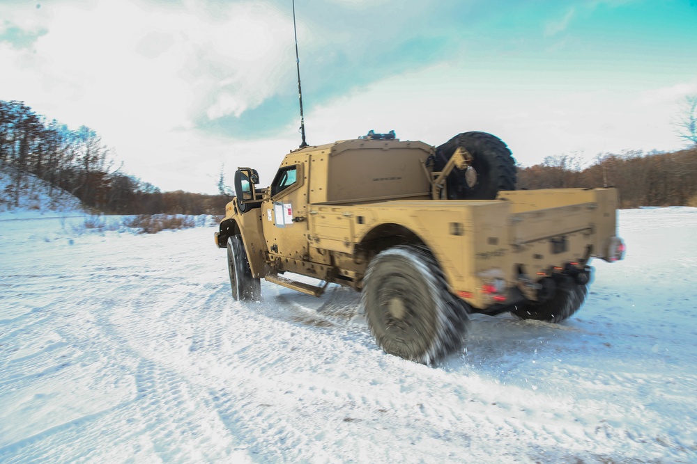 Motivated Motor Transportation Conduct a Weather Convoy at Northern Viper 2020