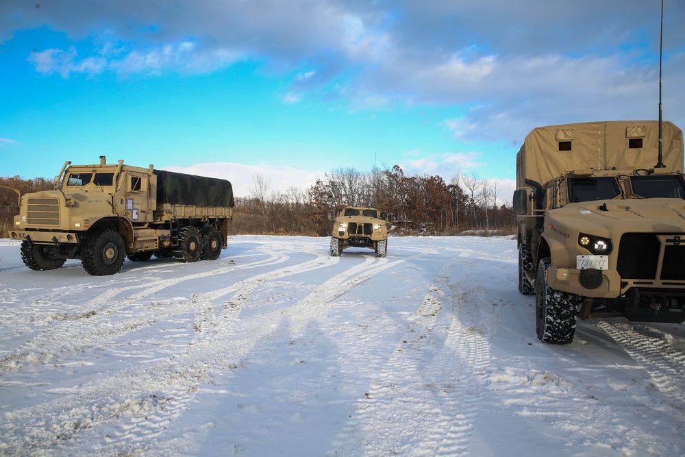 Motivated Motor Transportation Conduct a Weather Convoy at Northern Viper 2020