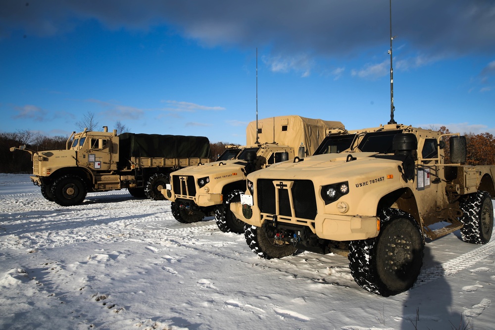Motivated Motor Transportation Conduct a Weather Convoy at Northern Viper 2020