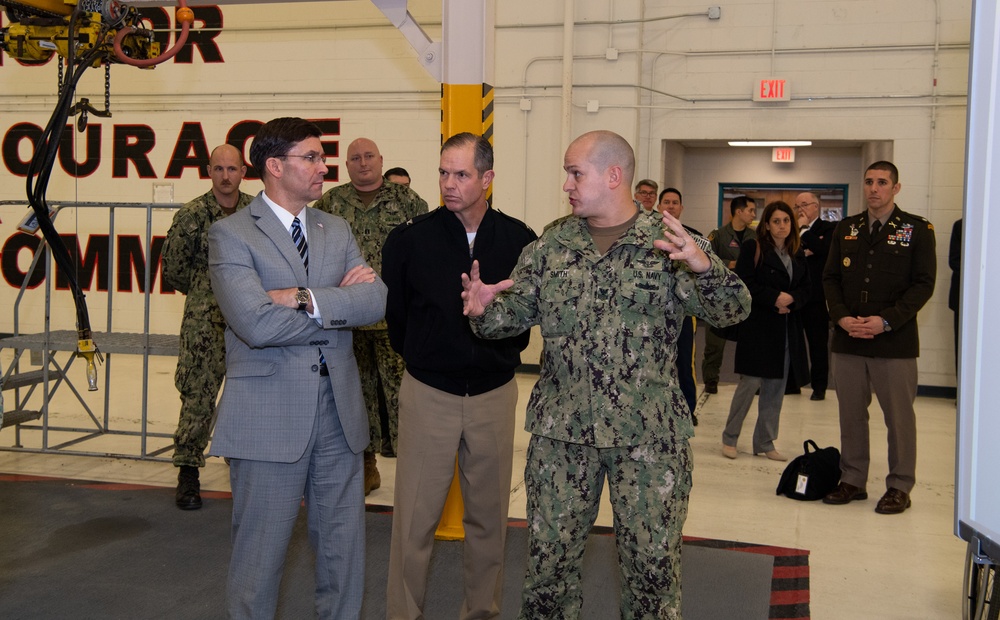 SecDef Esper Visits Naval Air Technical Training Center