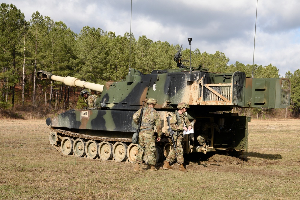 South Carolina National Guard 1-178th Field Artillery conducts live fire exercise