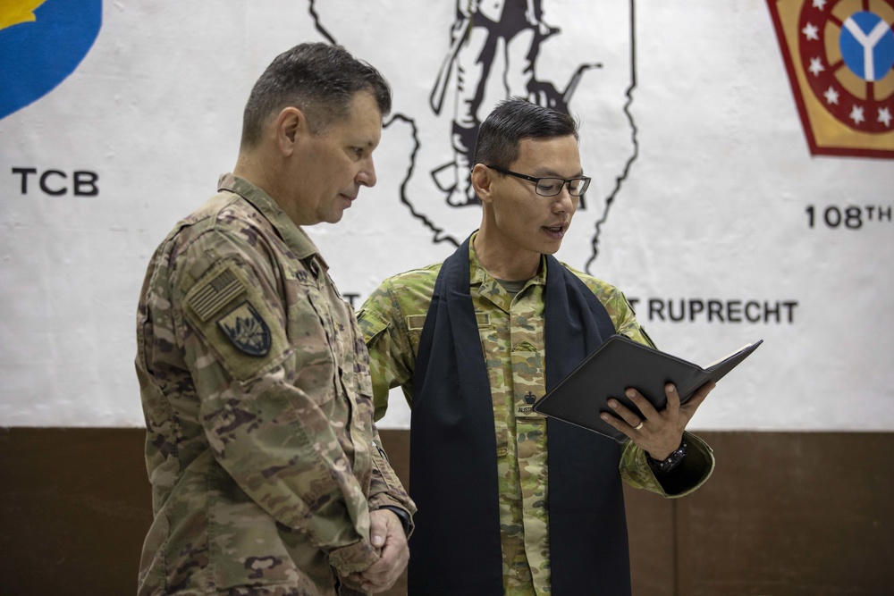Illinois Army National Guard Officer Celebrates Promotion to Major