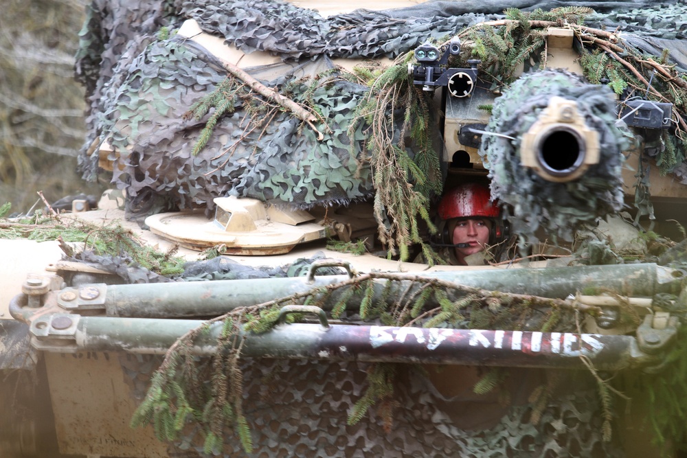 &quot;Bad Kitties&quot; tank driver at Combined Resolve XIII exercise