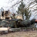 US Soldier surveys from tank at Combine Resolve XIII