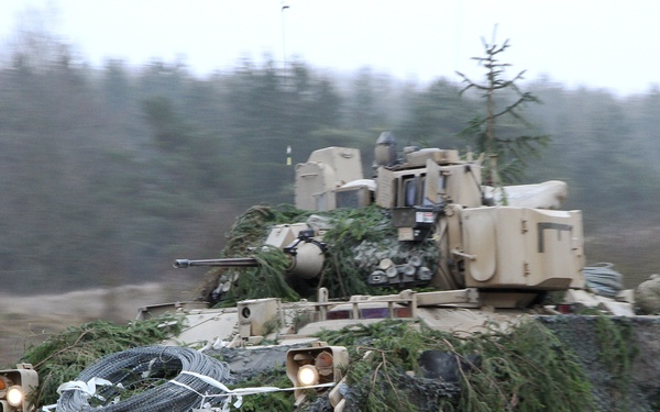 Soldiers convoy to field for Combined Resolve XIII