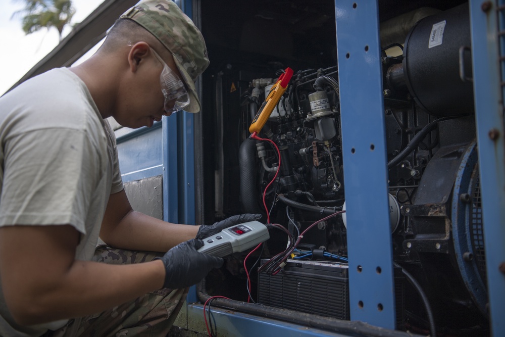 624th CES Airmen keep the electricity flowing at Bellows AFS