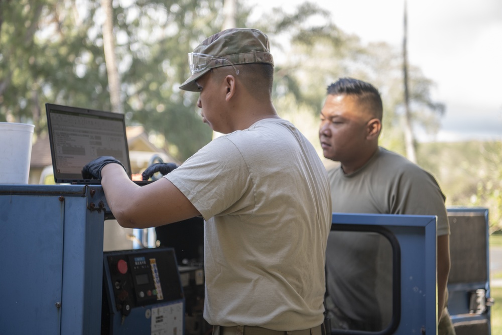624th CES Airmen keep the electricity flowing at Bellows AFS