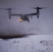 CV-22 Osprey snowy landing