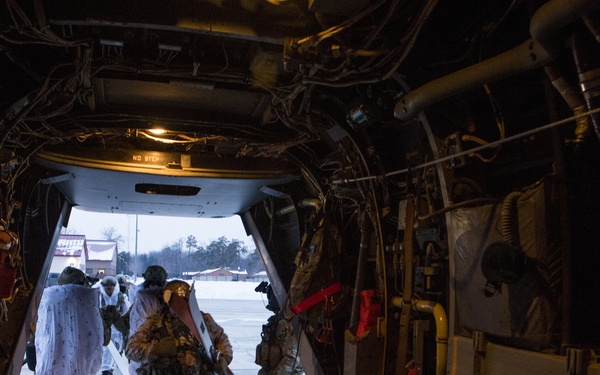 CV-22 Ospreys Conduct Night Operations at Emerald Warrior 20-1