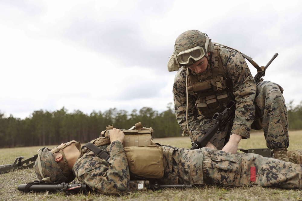 CLB 22 and 22nd MEU Helicopter Support Team Training